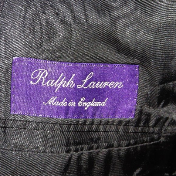 Ralph Lauren Purple Label Gray Birdseye 6x2 VTG Double Breasted Sport Coat 44R - Picture 11 of 11